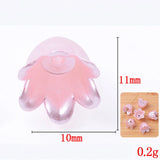 20 PCS Acrylic Resin Pearl Flowers DIY Jewelry Making Bead Caps