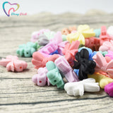 20 PCS Cartoon Silicone Beads BPA Baby Food Teething Necklace DIY Gift