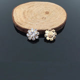 20 PCS Crystal Rhinestone Flower Earrings Headdress DIY Accessories