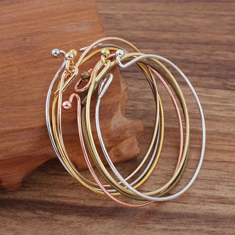 20 PCS Copper Bangle Bracelet Base for DIY Jewelry Making
