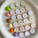 20 Resin Acrylic Half Round Beads Connectors for DIY Jewelry Making