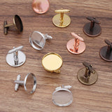 20 PCS Inner 12mm-20mm French Cufflinks Base Settings 7 Colors Copper Blanks