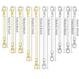 20 PCS Stainless Steel Necklace Extenders with Lobster Claw Clasps