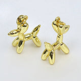 20 PCS Balloon Dog Charms 18K Plated Bear Pendants Necklace Jewelry Making
