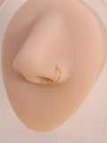 20 PCS Twisted Nose Rings Inner Diameter 8mm Box Set