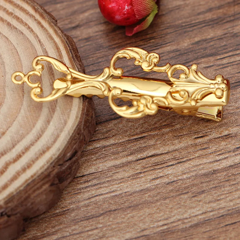 20 PCS Vintage Hairgrips Copper Flowers Hair Clip Setting