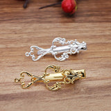 20 PCS Vintage Hairgrips Copper Flowers Hair Clip Setting