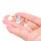 20 PCS Stainless Steel Ear Clip Settings For Jewelry Making Resin Transparent