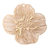 20 PCs Hollow Copper Gingko Leaf Filigree Stamping Charms Flowers Charm Pendants
