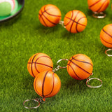 20 Pack Basketball Ball Keychains for Party Favors, Stress Ball, Carnival Reward