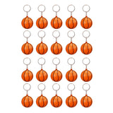 20 Pack Basketball Ball Keychains for Party Favors, Stress Ball, Carnival Reward