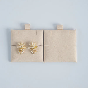 20-Pack Microfiber Jewelry Cards for Rings Earrings Necklaces