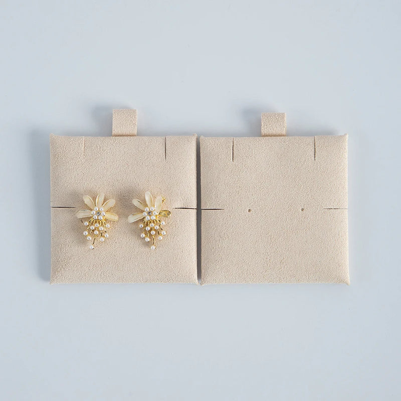 20-Pack Microfiber Jewelry Cards for Rings Earrings Necklaces