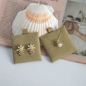 20-Pack Microfiber Jewelry Cards for Rings Earrings Necklaces
