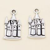 20 Pack European Castle 13x23mm Tibetan Silver Pendant Antique Jewelry DIY