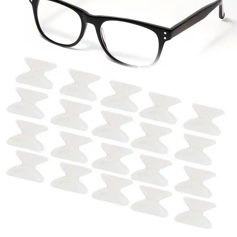20 Pairs 1.8mm Soft Silicone Anti-Slip Nose Pads Glasses Eyeglasses Sunglasses