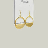 Geometrical Pattern Alloy Circles Drop Earrings Tassel Accessories
