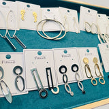 Geometrical Pattern Alloy Circles Drop Earrings Tassel Accessories