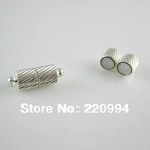 20 Pairs Silver Plated Magnetic Clasp for Necklaces