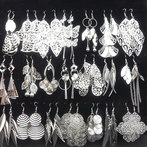 Elegant Silver Plated Dangler Earrings for Parties