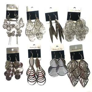 Elegant Silver Plated Dangler Earrings for Parties