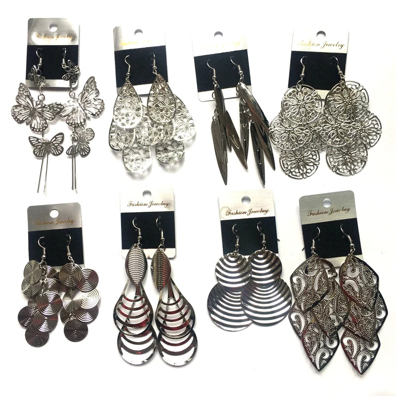Elegant Silver Plated Dangler Earrings for Parties