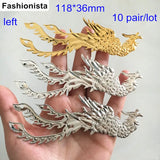 20 Pcs Phoenix Bird Metal Stamping Craft Embellishments for Jewelry & Scrapbook