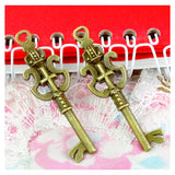 20 Pcs Crown Key Charms Pendants Antique Bronze Plated DIY Jewelry Findi