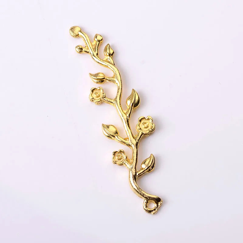 20 Pcs Leaf Flower Charms Pendant DIY Charms For Jewelry Making