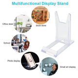 20 Pcs Acrylic Plate Stands Clear Display Stand Easel for Plates, Books