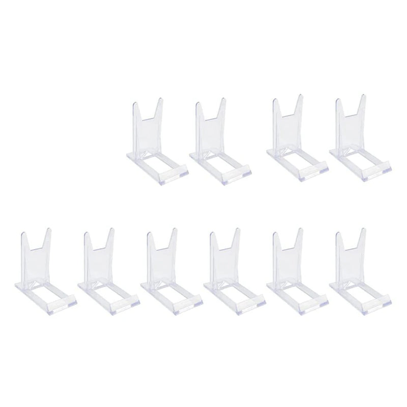 20 Pcs Acrylic Plate Stands Clear Display Stand Easel for Plates, Books