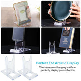 20 Pcs Acrylic Plate Stands Clear Display Stand Easel for Plates, Books