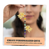 20 Pcs Golden Hanging Earring Bracelet Antique Jewelry Charms