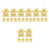 20 Pcs Golden Hanging Earring Bracelet Antique Jewelry Charms