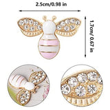 20 Pcs Enamel Bee Charms Pendants DIY Crafts