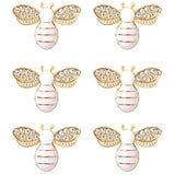20 Pcs Enamel Bee Charms Pendants DIY Crafts