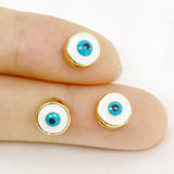 20 Pcs Enamel Eyes Bead Jewelry for Necklace Making