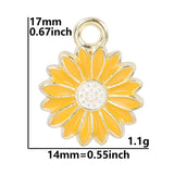 20 Pcs Little Flower Pendant Charm for Necklace Making