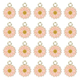 20 Pcs Little Flower Pendant Charm for Necklace Making
