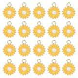 20 Pcs Little Flower Pendant Charm for Necklace Making