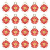 20 Pcs Little Flower Pendant Charm for Necklace Making