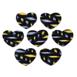 20 Pcs Heart Rectangle Resin Pendants Charms DIY Jewelry Making