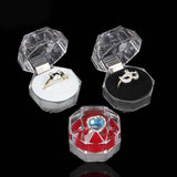 20 Pcs Acrylic Transparent Jewelry Packaging Box Wedding Packaging
