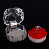 20 Pcs Acrylic Transparent Jewelry Packaging Box Wedding Packaging
