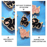 20 Pcs Piggy Keychain Charms DIY Jewelry Making