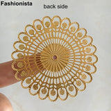 20 Pcs Large Silver Metal Filigrees 65mm Hollow Ornament Jewelry Scrapbook