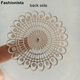 20 Pcs Large Silver Metal Filigrees 65mm Hollow Ornament Jewelry Scrapbook
