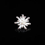 20 Pcs/Lot Metal Alloy KC Enamel Pearl Flowers DIY Jewelry Making