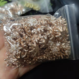 20 Pcs/Lot Metal Alloy KC Enamel Pearl Flowers DIY Jewelry Making