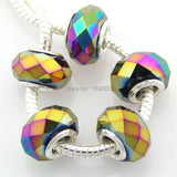 20 Pcs Crystal Glass Beads for European Charm Bracelets & Necklaces